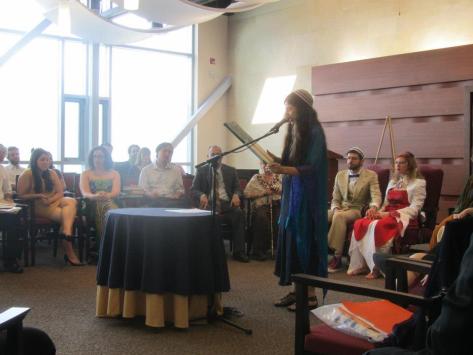 rabbi jill hammer performing wedding